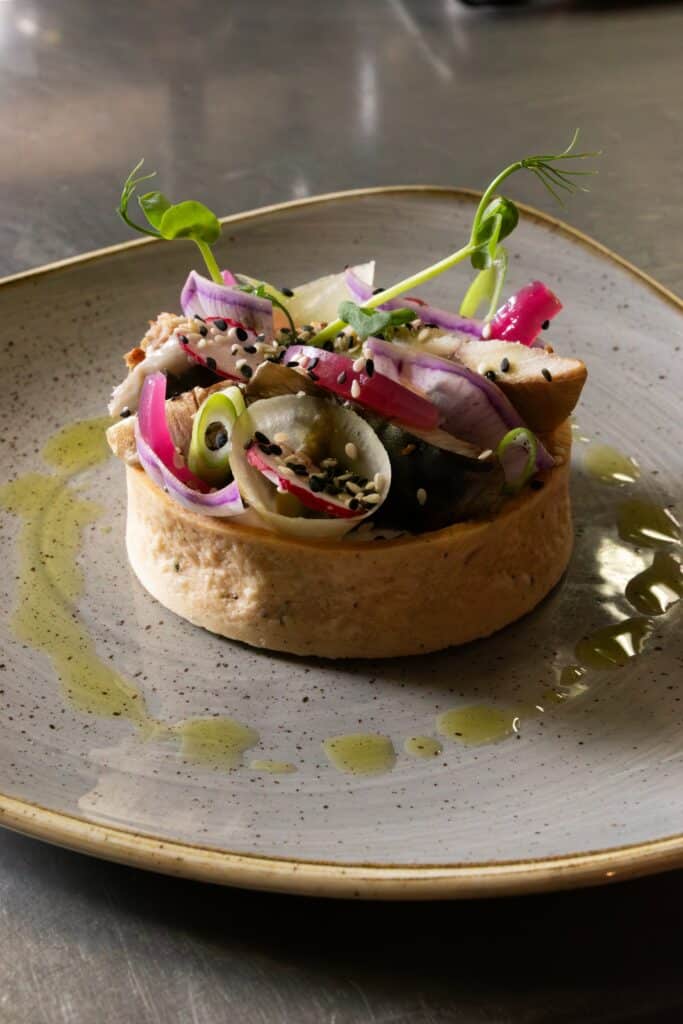 Tartelette au Sésame noir - Nouvelle Entrée